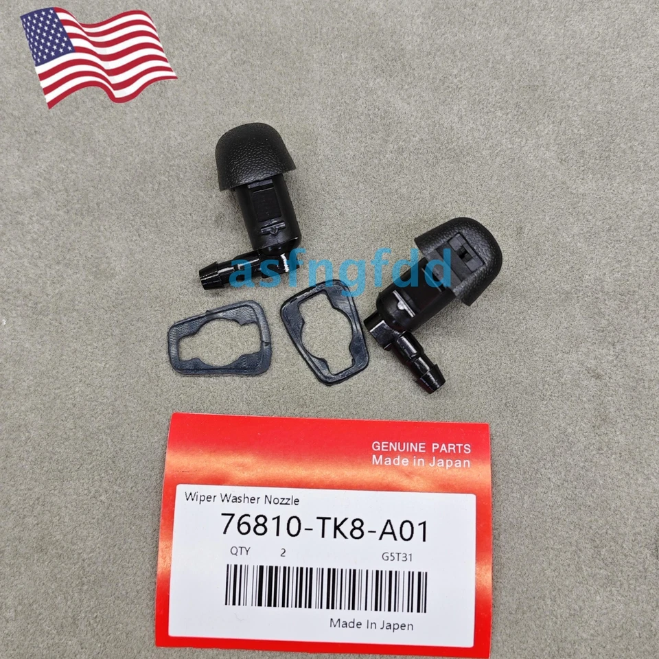 New 2×Windshield Washer Sprayer Nozzle 76810-TK8-A01 For 2011-17 Honda Odyssey - Image 4 of 4