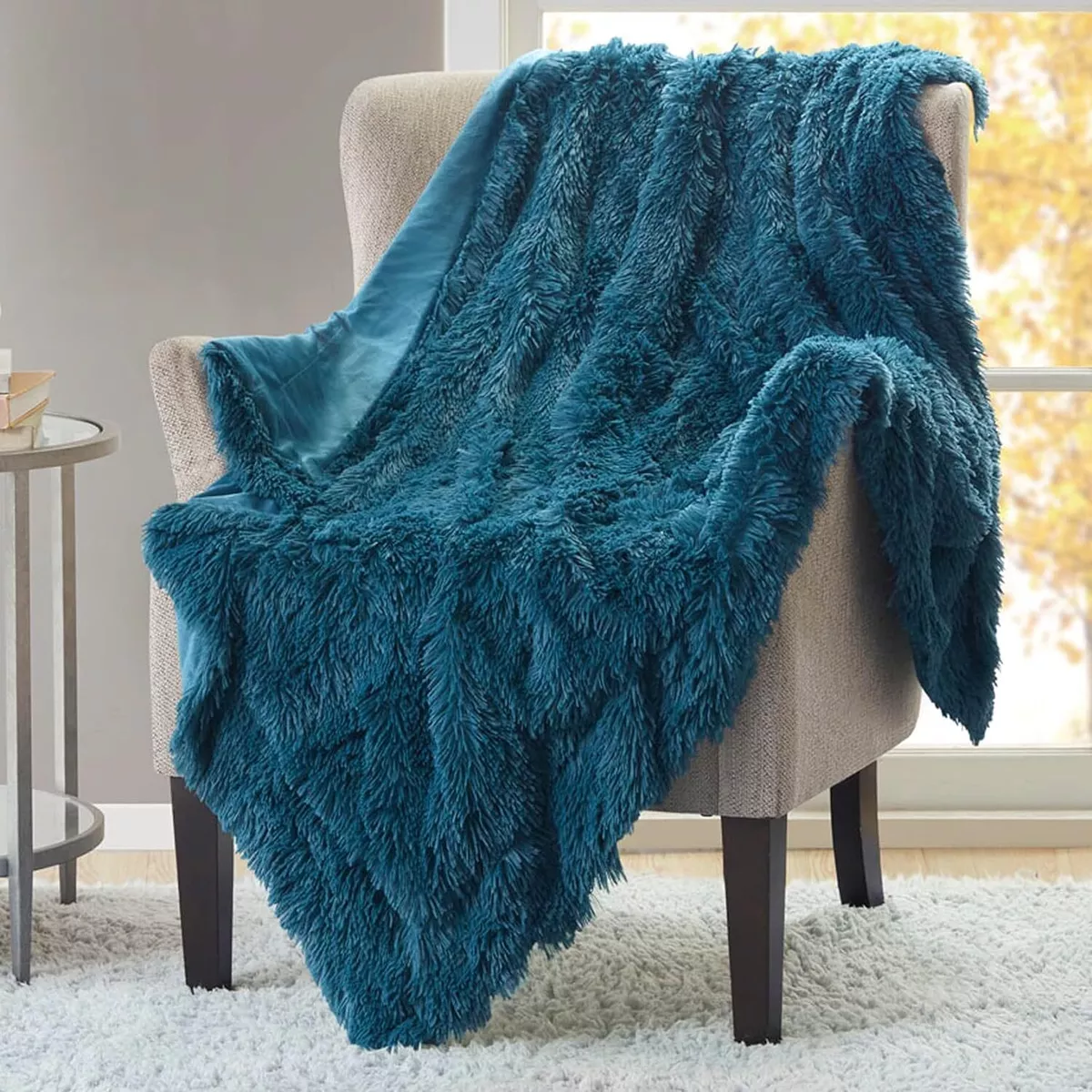 Soft teal throw blanket hot sale