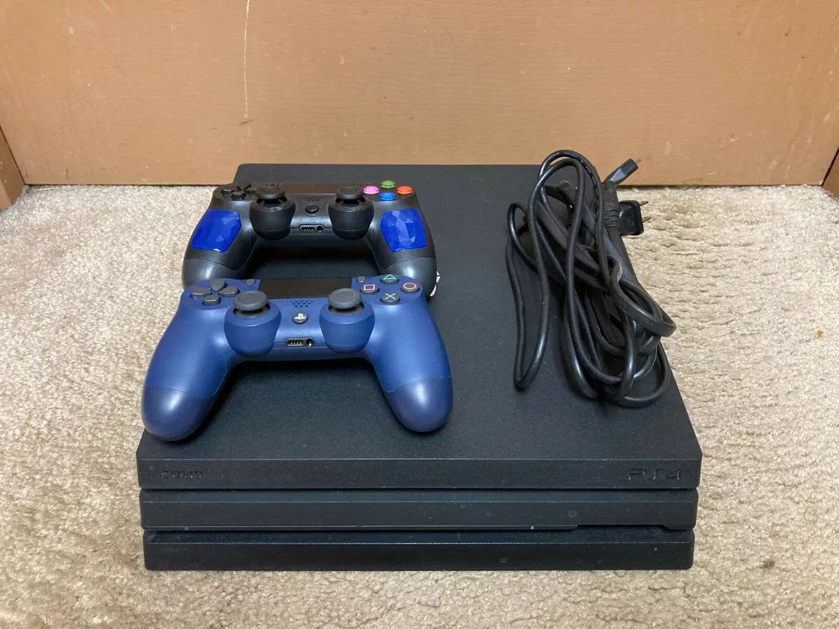 PS4 Pro Console 1TB 4K HDR + 2 Controllers (Used) All Original with  Packaging