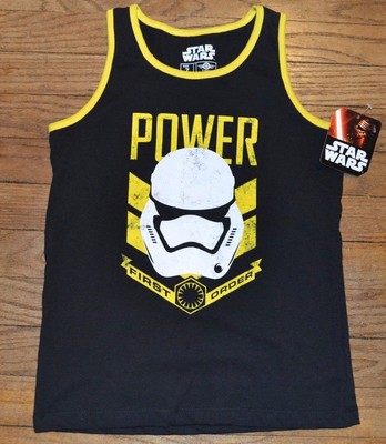 Star Wars POWER FIRST ORDER STORMTROOPER Tank Top Boys Youth Sleeveless T-Shirt 