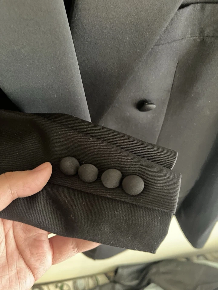 Abrigo de guisante Christian Dior Le Connaisseur vintage para hombre, negro talla mediana Foto 4 de 4