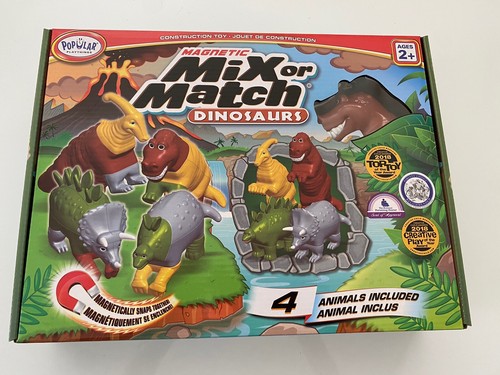 New In Box Popular Playthings Magnetic Mix or Match Dinosaurs Playset Animals - 第 1/3 張圖片