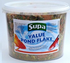 POND FLAKE Supa cold water fish food outdoor feed koi carp orfe goldfish meals