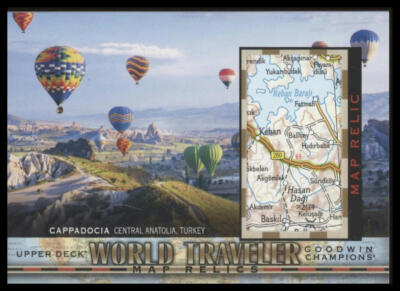 2018 UD Goodwin Champions #WT-66 Cappadocia Turkey World Traveler Map ...