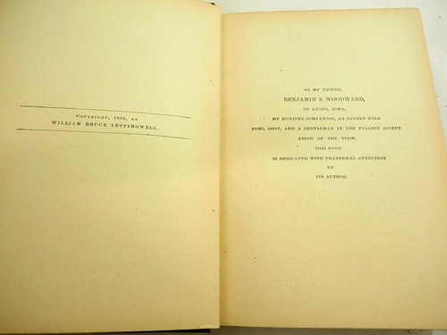 Wild Fowl Shooting by William Bruce Leffingwell Pub Rand McNally HC 1888 1st ed - Picture 3 of 7
