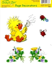 Little Suzy's Zoo- "Little Suzy" Scrapbook Page Decorator #83082 BULK 25 SHEETS