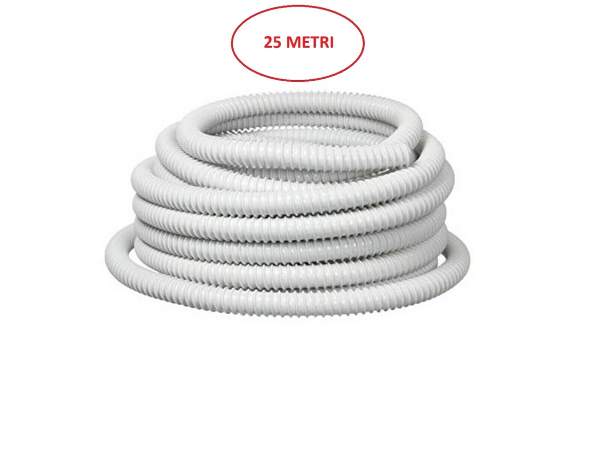 VIOKS Tubo Flessibile Scarico Aria 4m Diametro 100mm – PVC Bianco Per Climatizzatore E Cappa