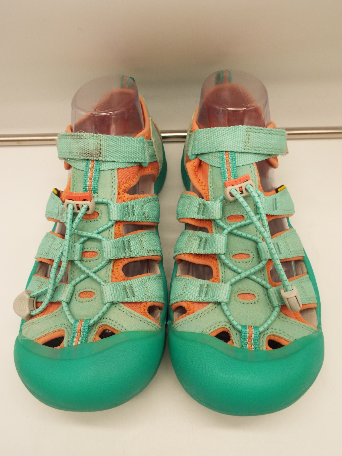 Scarpe da trekking impermeabili Keen Newport H2 verde acqua e pesca sandalo donna taglia 7