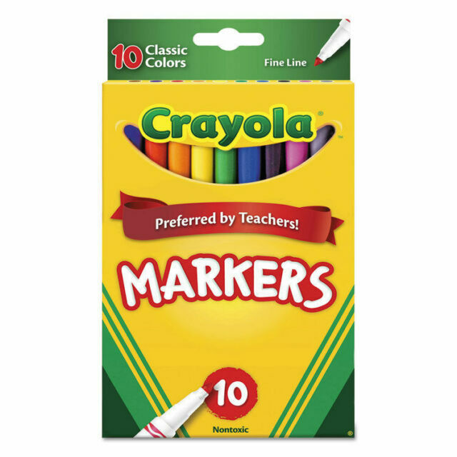 Crayola 10ct Classic Fine Line Markers