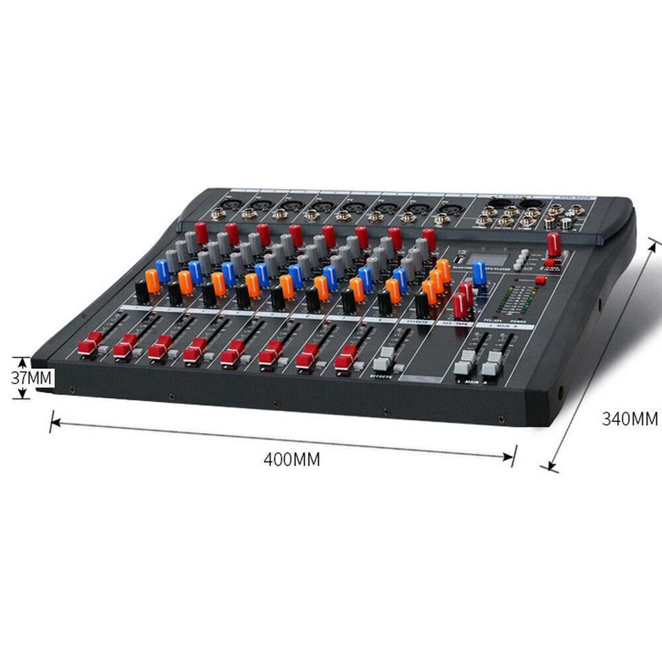 Channel Mixing Console & Sound Pro USB Bluetooth Live Studio Audio Mixer 8/12/16 - Image 2 of 4