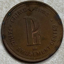 Prime Time Family Entertainment Center Belmont Park San Diego Arcade Token T4546