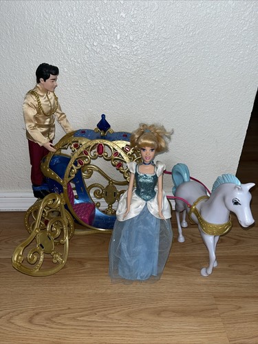 2014 Disney Princess Cinderella Horse & Carriage Set + Cinderella & Prince - Picture 4 of 10