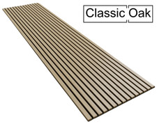 Panel Inc. Official Acoustic Slat Wall Panels - Classic Oak 3m
