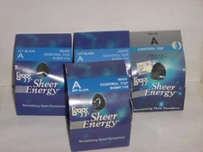 (4 pair)  Leggs Sheer Energy  Control Top Pantyhose- Sheer Toe - A - 65410