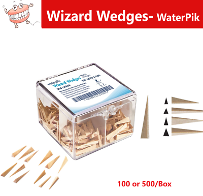 #ad Dental Wizard Wedges Matrix Wedges Assorted SLim Jim 100 or 500 Bx Water Pik $92.95