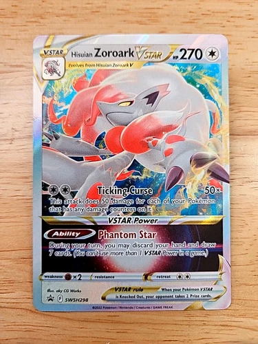 Hisuian Zoroark Vstar SWSH298 NM Full Art Promo Pokemon Card