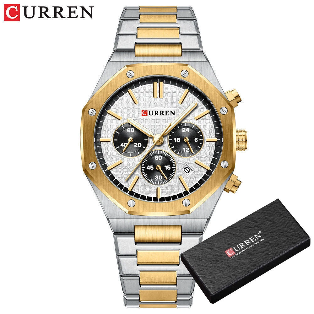 gold white w box