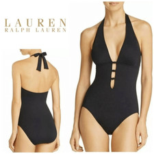 Lauren Ralph Lauren plunge tummy control swimsuit