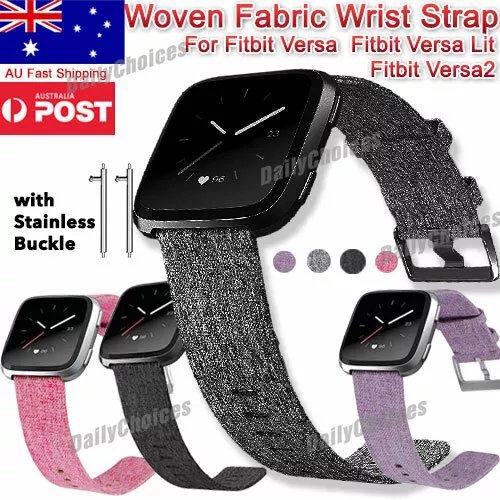 For Fitbit Versa 2/Fitbit Versa/Versa Lite/Versa SE Bands, Classic  Replacement Bands with stainless steel buckle high quality elastomer  Accessories