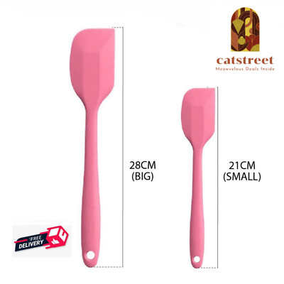 2 pcs Silicone Spatula Set: Large & Small Perfect for Every Task ,Heat-Resistant