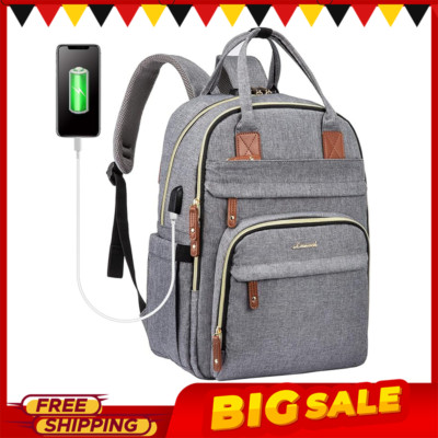 LOVEVOOK Laptop-Rucksack Damen   USB, Zahlenschloss, groß & diebstahlsicher