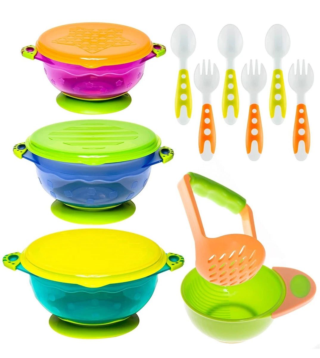 Lullababy Ultimate Feeding Set Baby Bowls Feeding Set with