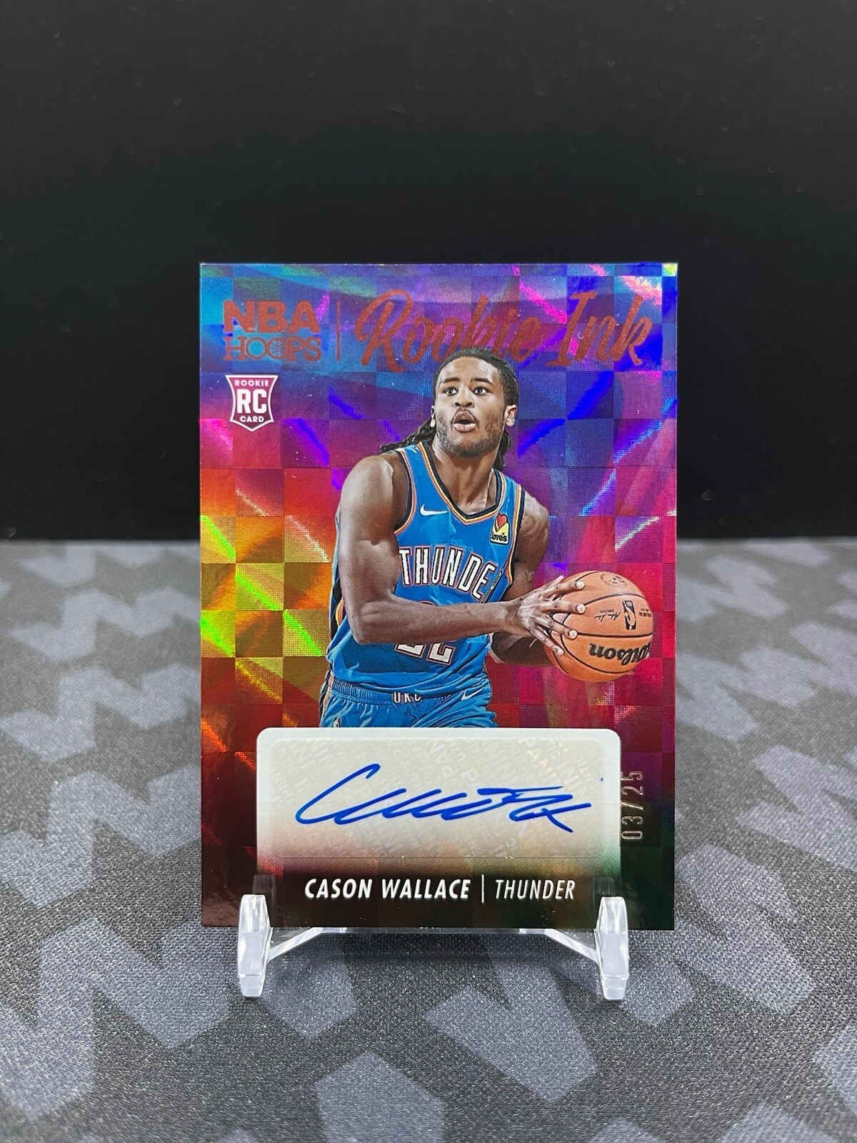 2023-24 Panini NBA Hoops - Rookie Ink RC Cason Wallace 3/25 #RI-WAL