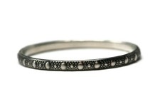 925 Sterling Silver Beaded Stacking Ring