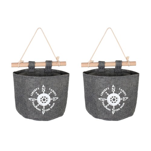 2PCS Wall Mounted Storage Bag Hanging Pockets Door Organizer Pouch