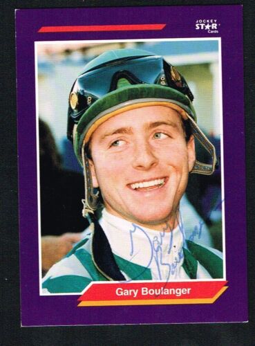 Carte à collectionner auto signée Gary Boulanger 1992 STAR Jockey Horse Racing - Photo 1 sur 1