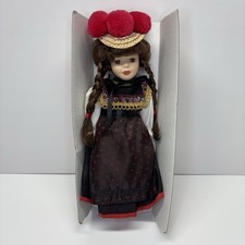 German Collectible Doll 13" Porzellan Puppe Porcelain Girl Doll