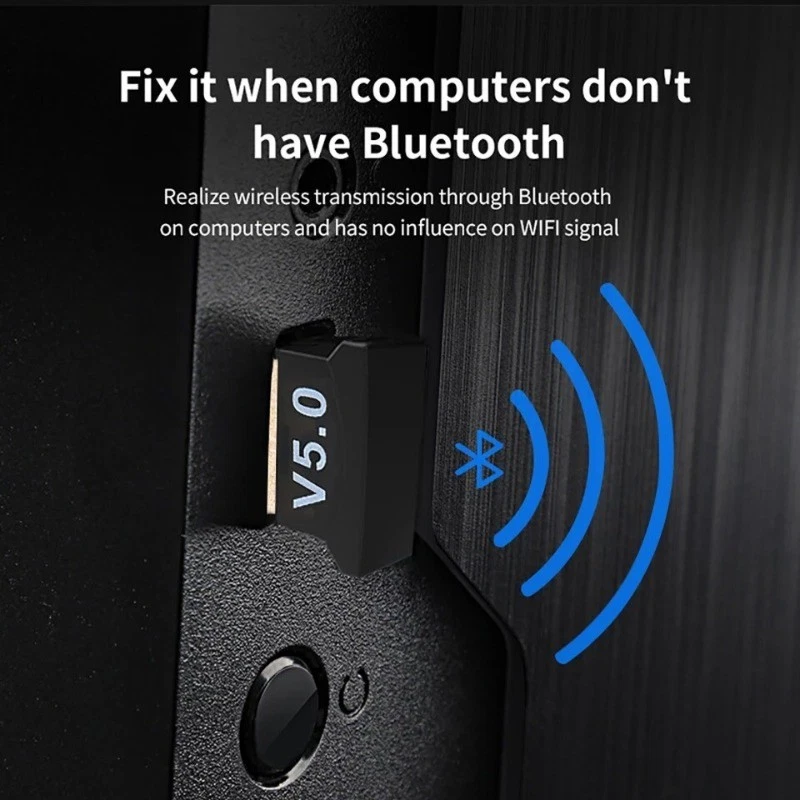USB Bluetooth 5.0 Wireless Audio Music Stereo Adapter Dongle receiver For TV PC - Image 2 of 4