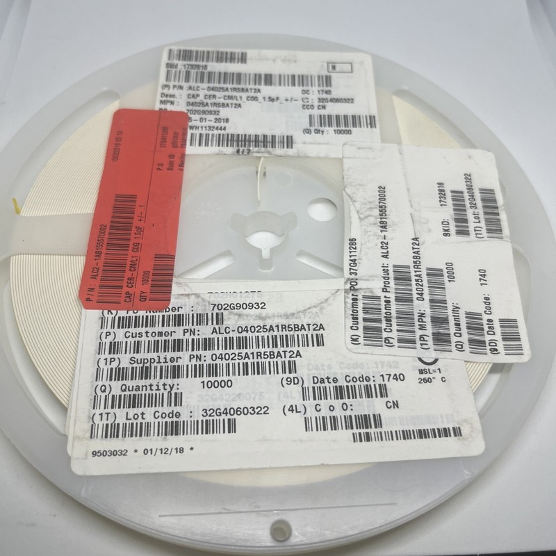 10000 PCS AVX 04025A1R5BAT2A CAP CER 1.5PF 50V C0G/NP0 0402
