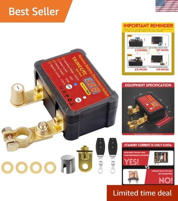 Smart 12V Battery Disconnect Switch - 240A Rating with Ultra-Low Standby Current
