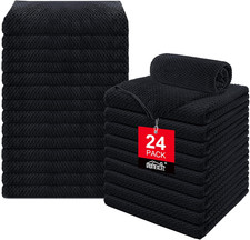 Soft Salon Towels 24 Pack, 16 X 27 Inches Microfiber Highly Absorbent Barber T