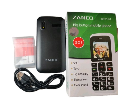 ✅🔥Brand New Zanco Big Button Easy Text SOS SIM FREE Unlocked Mobile Phone #104h - 第 5/5 張圖片
