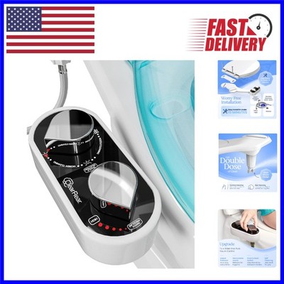Hygienic Dual Nozzle Bidet Attachment: Easy Installation & Leak-Proof Design