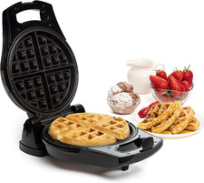 Belgian Waffle Maker, Electric Flip Waffle Machine with Adjustable Temperature