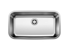 BLANCO 441025 STELLAR Single Bowl Undermount Kitchen Sink Refined Brushed SS