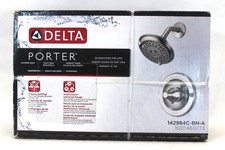 DELTA Porter 142984C-BN-A 3-Spray Shower Faucet Brushed Nickel Valve Included