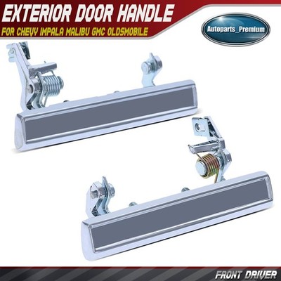 2x Front Driver Chrome Exterior Door Handle for Chevrolet Impala Malibu GMC Olds
