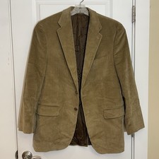 VTG Chaps Ralph Lauren Corduroy Blazer Tan Brown Preppy Academia Y2K 90s Men's