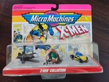 1993 Micro Machines X-Men Collection Blackbird, Helecarrier, Tracker 1:87 Scale
