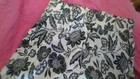 Christian Siriano Wide Leg Linen Elastic Pants Black/Wht Floral Size S 25x25 EUC — photo 1