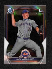 2023 Bowman Draft - Jack Wenninger Chrome Refractor 1st Bowman #BDC-68 Mets