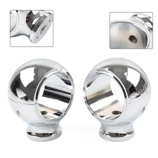 2 Rise Handlebar Riser Clamp Mount Chrome For Harley Sportster Softail Chrome