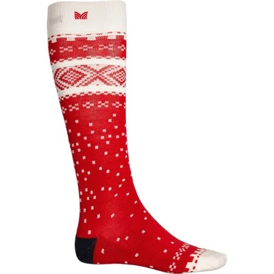 Dale of Norway Merino Wool Womens Mens Cortina Knee-High Socks Red Size S/M