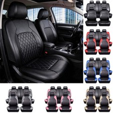 For Kia Leather Car Seat Covers Full-set Front Rear Protectors Cushion 5-seats