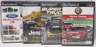 PS2 Racing Game Bundle of 4: Racing Italiano, Super Truck Racing, Jeep Thrills..