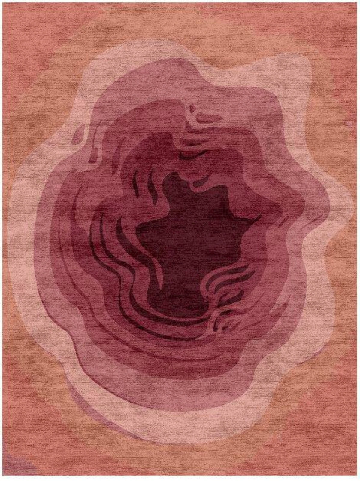 Hand Tufted Modern Rug – Abstract Burgundy Blush Wool Carpet – Contemporary
Opens in a new window or